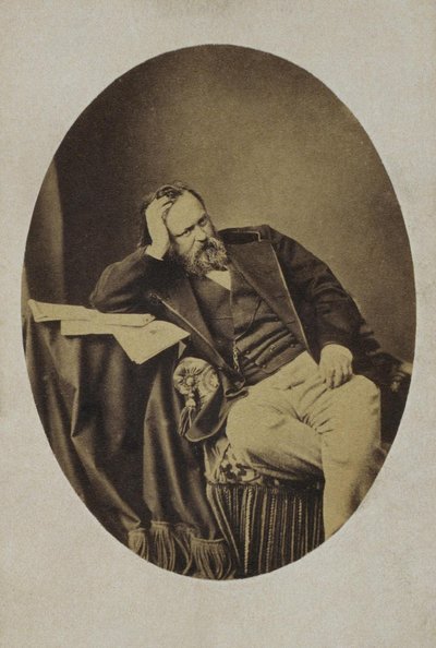 Retrato de Aleksandr Ivanovich Herzen 1812-1870, c. 1861 de Sergei Lvovich Levitsky