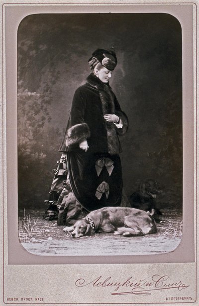Princesa Ekaterina Mikhailovna Dolgorukova 1847-1922, años 1870 de Sergei Lvovich Levitsky