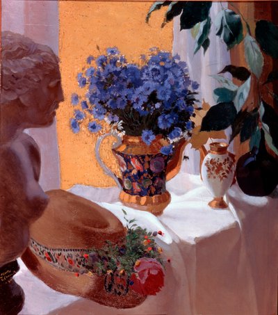 "Nature morte" Peinture de Sergei (Serge) Tchekhonine (1878-1936) 1916 Museo Estatal al Aire Libre de Historia, Arquitectura y Arte, Pskov de Sergei Tchekhonine