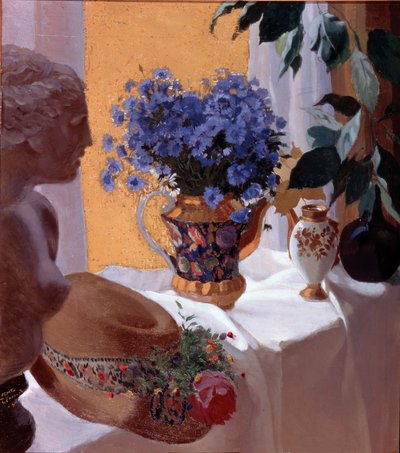 Naturaleza muerta, 1916 de Sergei Vasilevich Chekhonin