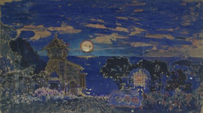 Diseño de escenario para la ópera Kashchey el inmortal de N. Rimsky-Korsakov, 1902 de Sergei Vasilievich Malyutin