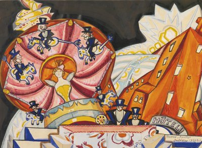 El teatro Apollo, París, 1921 de Sergei Yurievich Sudeykin