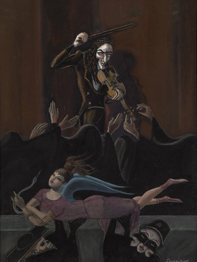 Paganini. Diseño para el ballet Paganini de Sergei Rachmaninoff de Sergei Yurievich Sudeykin