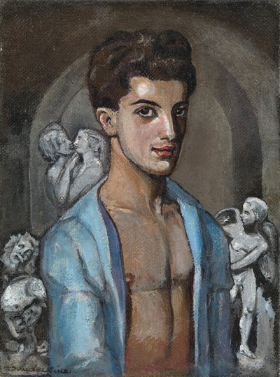 Retrato del coreógrafo y bailarín Léonide Massine 1896-1979 de Sergei Yurievich Sudeykin