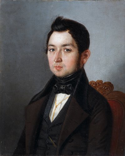 Retrato de Ivan Ivanovich Molnar, 1840 de Sergey Ivanovich Khlobystayev