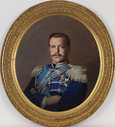 Alejandro III - Retrato del Emperador Alejandro III (1845-1894) de Sergey Konstantinovich Zaryanko