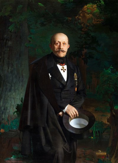 Retrato de Alexander Dmitriyevich Chertkov 1789-1858, 1857 de Sergey Konstantinovich Zaryanko