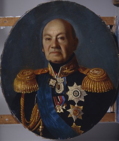 Retrato del conde Arseny Andreyevich Zakrevsky 1783-1865, después de 1848 de Sergey Konstantinovich Zaryanko