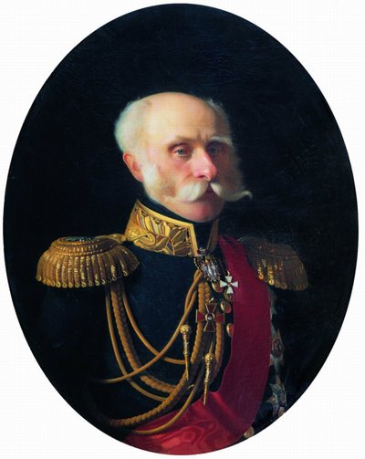 Retrato del Conde Fyodor Petrovich Litke de Sergey Konstantinovich Zaryanko