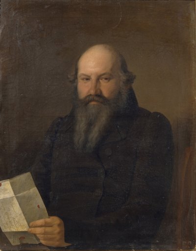 Retrato de Osip Mikhaylovich Senkov 1790-1851, 1836 de Sergey Konstantinovich Zaryanko