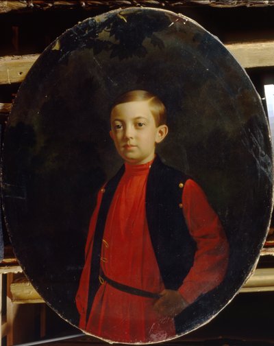 Retrato del Zarevich Nicolás Alexándrovich de Rusia, 1843-1865 de Sergey Konstantinovich Zaryanko