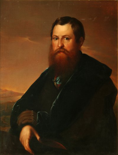 Retrato del Comerciante Pyotr Semyonovich Sapozhnikov de Sergey Konstantinovich Zaryanko