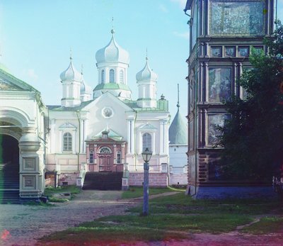 Catedral de la Natividad de la Santa Madre de Dios en el Monasterio de Ipatiev, 1905-1915 de Sergey Prokudin Gorsky