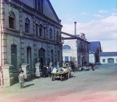 Talleres mecánicos para el acabado de fundiciones en Kasli Iron Works, 1905-1915 de Sergey Prokudin Gorsky