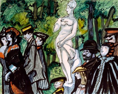 En el jardín de verano, siglo XX de Sergey Sudyekin