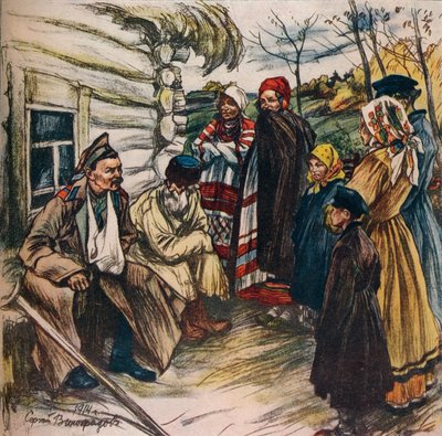 Un cartel del fondo de guerra ruso, c. 1914 de Sergi Vinogradoff