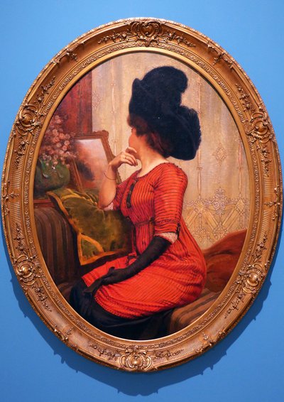 La mujer de rojo de Servais Joseph Detilleux