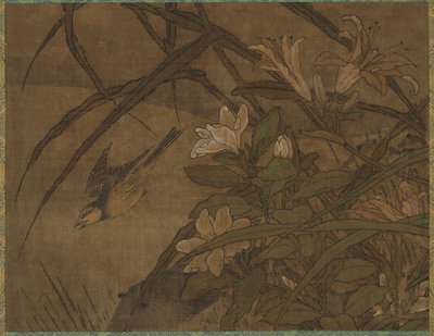 Aves y flores, mediados de 1400s-principios de 1500s de Sesshû Tôyô