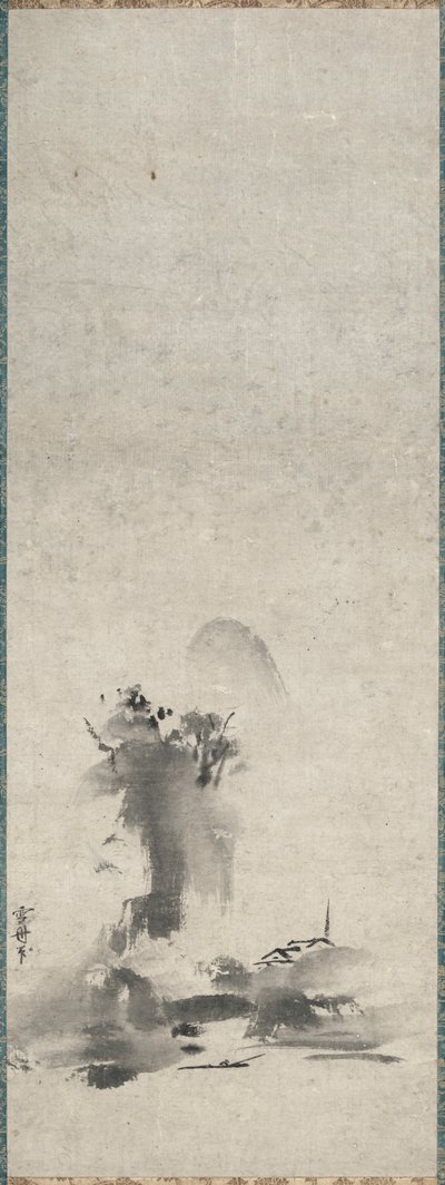 Haboku, paisaje de tinta salpicada de Sesshû Tôyô