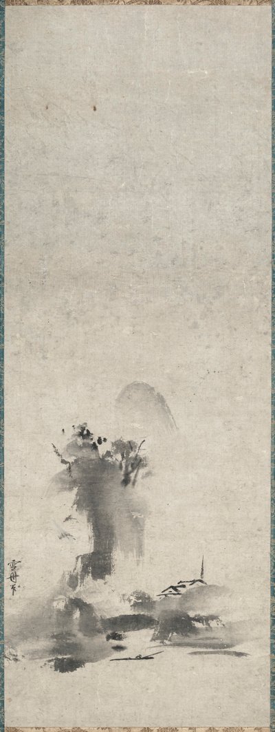 Haboku, paisaje de tinta salpicada de Sesshû Tôyô