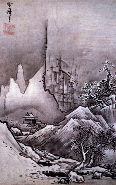 Paisaje de invierno de Sesshû Tôyô