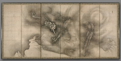 Dragón y Tigre, 1500s de Sesson Shkei