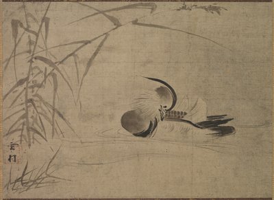 Pato mandarín, 1500s de Sesson Shkei