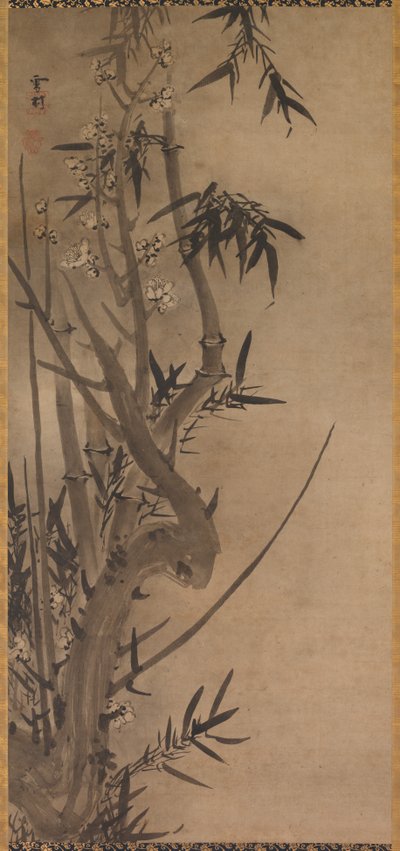 Bambú y ciruelo de Sesson Shukei