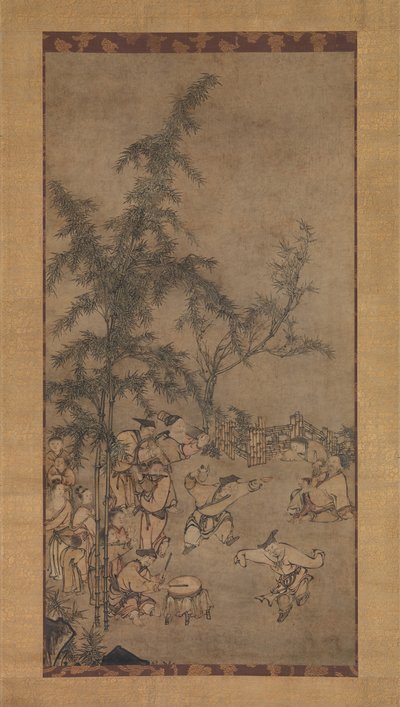 Siete sabios del bosque de bambú, 1550s de Sesson Shukei