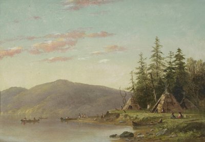 Campamento Chippewa en el Alto Mississippi de Seth Eastman