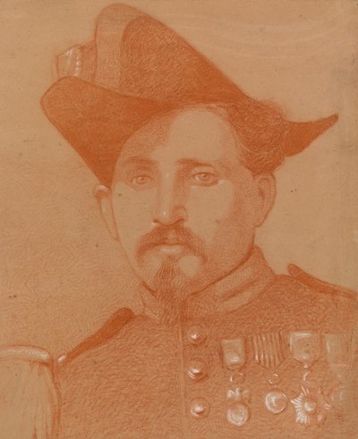 Retrato de un soldado italiano de Severin Falkman