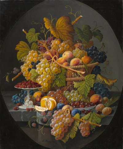 Naturaleza muerta con frutas de Severin Roesen