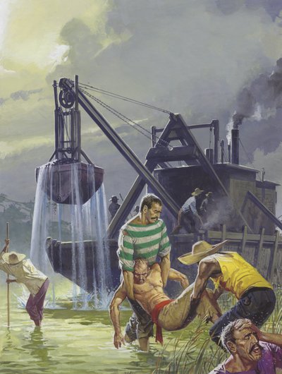 Construcción del Canal de Panamá de Severino Baraldi
