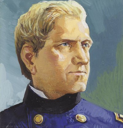 General Edward Canby (gouache sobre papel) de Severino Baraldi