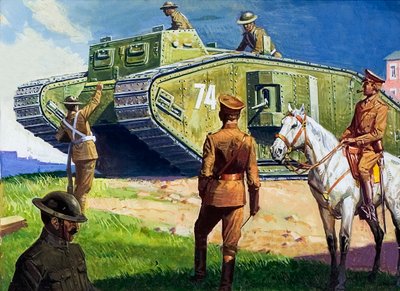 Tanque en el frente occidental de Severino Baraldi