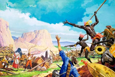 Los bóers luchan por la Tierra Prometida de Severino Baraldi