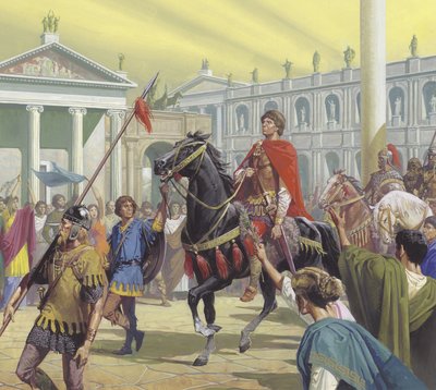 Teodorico entra en Roma en el año 500 d.C. de Severino Baraldi