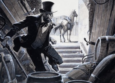William Bent (gouache sobre papel) de Severino Baraldi