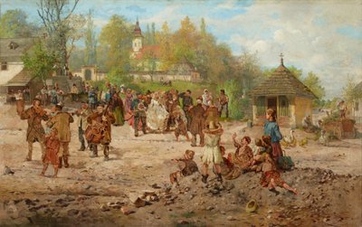 Boda en Salwator (óleo sobre lienzo) de Seweryn Bieszczad