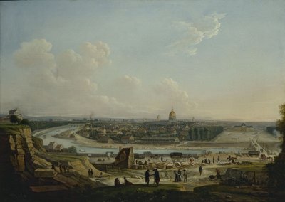Vista general de París, tomada desde la colina de Chaillot, 1818 (óleo sobre lienzo) de Seyfert