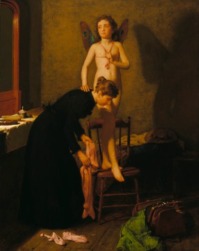 Vistiéndose para el Ensayo, ca. 1890 de Seymour Joseph Guy