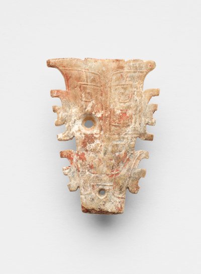 Colgante en forma de máscara, c.1300-c.1050 a.C. de Shang Dynasty Chinese School