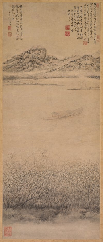 El cruce del río Yangzi, c. 1700-1720 de Shang Rui