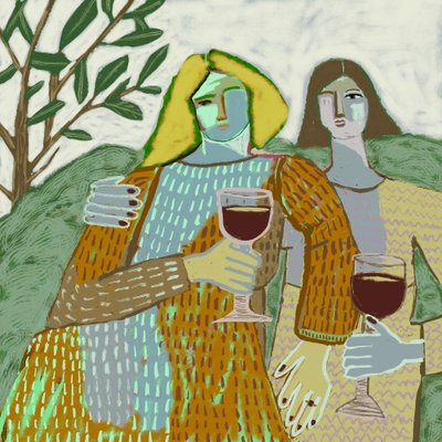 Acompañamientos para el vino al aire libre de Sharyn Bursic