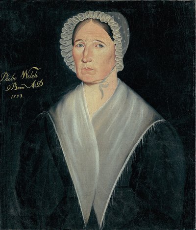Retrato de la señora de William W. Welch, c.1837 (óleo sobre lienzo) de Sheldon Peck