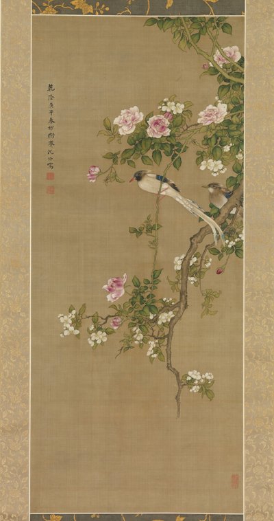 Flores y Pájaros, 1750 de Shen Nanpin