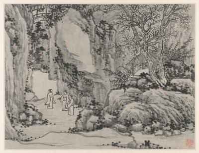 Doce vistas de la Colina del Tigre, Suzhou: El Manantial de la Espada, Colina del Tigre, después de 1490 de Shen Zhou