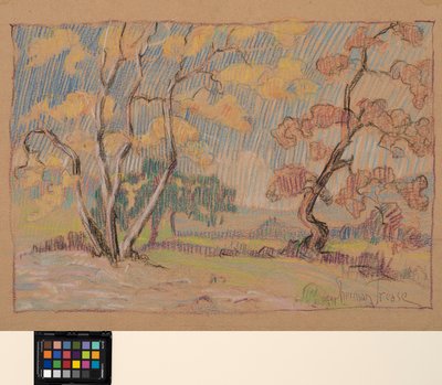 Impresiones, c.1931 (pastel sobre papel) de Sherman Trease