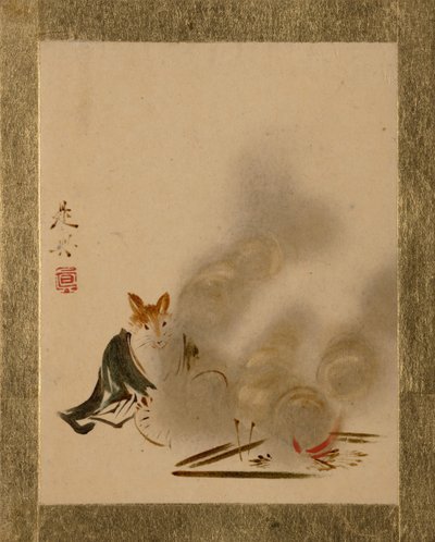 Zorro por Fuego Místico de Shibata Zeshin