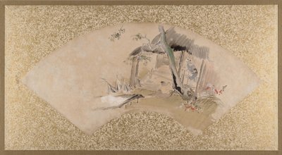 Casa con Mujer y Bebé de Shibata Zeshin